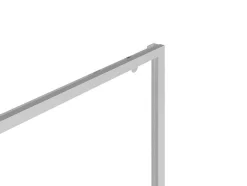 Shower & Design Douchewand-Douchedeur In Industriele Stijl - Chroom - 120 X 195 Cm - Toroni