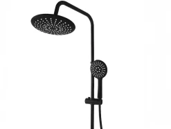 Shower & Design Douchekolom-Douchekolom Aita Van Mat Zwart Roestvrij Staal - 127 Cm