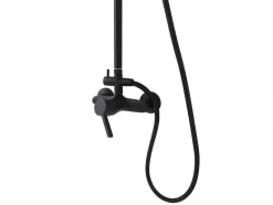 Shower & Design Douchekolom-Douchekolom Aita Van Mat Zwart Roestvrij Staal - 127 Cm