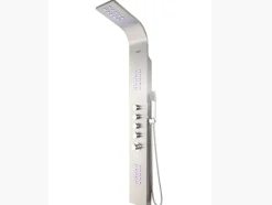 Shower & Design Douchekolom-Douchekolom Felicita Met Thermostaatkraan, Balneotherapie En Led-Verlichting - 20*165 Cm