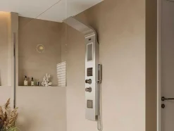 Shower & Design Douchekolom-Douchekolom Met Massagestralen Amanda - Met Opbergruimte - 22 X 145 Cm