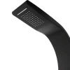 Shower & Design Douchekolom-Douchekolom Met Massagestralen Kourbea - Zwart - 20 X 132 Cm