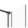Shower & Design Douchewand-Douchescherm In Industriele Stijl Van Matzwart Metaal - 120 X 200 Cm - Yorem