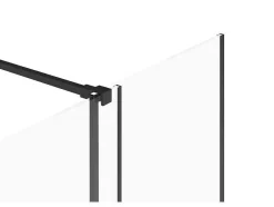 Shower & Design Douchewand-Douchescherm In Industriele Stijl Van Matzwart Metaal - 120 X 200 Cm - Yorem