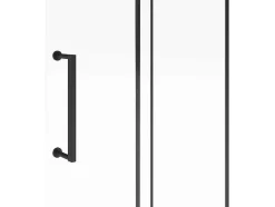 Shower & Design Douchewand-Douchescherm In Industriele Stijl Van Matzwart Metaal - 120 X 200 Cm - Yorem