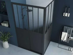 Shower & Design Douchewand-Douchescherm Met Schuifdeur - 120 X 80 X 195 Cm - Urbanik