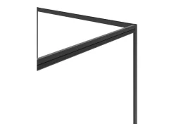 Shower & Design Douchewand-Douchewand Met Draaideur, Mat Zwart, Industriele Stijl - 120 X 80 X 195 Cm - Toroni