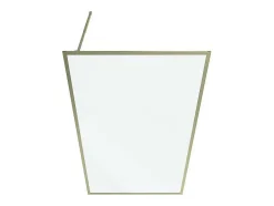 Shower & Design Douchewand-Douchewand Voor Inloopdouche 120 X 200 Cm Goudkleurig Gehard Glas Amberi