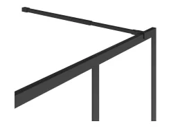 Shower & Design Douchewand-Douchewand Voor Inloopdouche Matzwart Industriele Stijl 100 X 200 Cm Urbanik