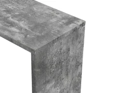 Vente-unique Barmeubel-Draaibaar Barmeubel Eldir - 2 Deuren, 1 Lade En 1 Nis - Mdf - Witgelakt & Betonkleur