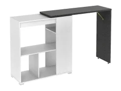 Vente-unique Barmeubel-Draaibaar Barmeubel Saturne - Wit En Beton