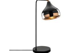 OZAIA Lamp-Draaibare Bureaulamp Van Metaal Yildo - D17 X H52 Cm - Zwart En Koperkleurig