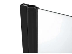 Shower & Design Douchewand-Draaibare Douchedeur - 70 X 195 Cm - Matzwart - Gehard Glas - Sarasota
