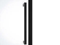 Shower & Design Douchewand-Draaibare Douchedeur Van Matzwart Metaal - Industriele Stijl - 80 X 195 Cm - Tamri