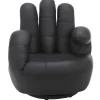 Vente-unique Handstoel-Draaiende Fauteuil Catchy Van Kunstleer - Wit