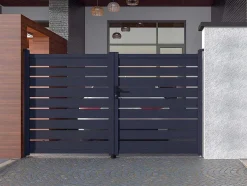 EXPERTLAND Hekjes & Poorten-Draaihek Van Aluminium - Antraciet - L305Xh183 Cm - Primo