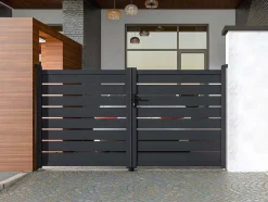 EXPERTLAND Hekjes & Poorten-Draaihek Van Aluminium - Antraciet - L305Xh183 Cm - Primo