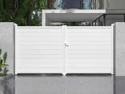 EXPERTLAND Hekjes & Poorten-Draaipoort Van Aluminium B355 X H181 Cm Wit - Nazario