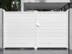 EXPERTLAND Hekjes & Poorten-Draaipoort Van Aluminium L305 X H181 Cm Wit - Nazario