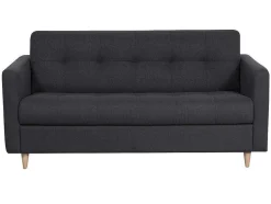 Vente-unique Slaapbank Met Matras-Driezits Express Bedbank Van Stof Ganoa - Antraciet
