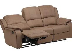 Vente-unique Aanbiedingen: Zitbank & Fauteuil-Driezits Relaxbank Microvezel Hernani - Taupe