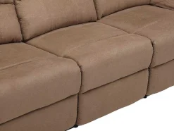 Vente-unique Aanbiedingen: Zitbank & Fauteuil-Driezits Relaxbank Microvezel Hernani - Taupe