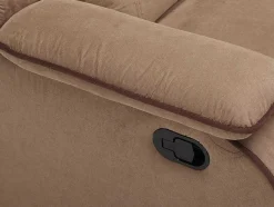 Vente-unique Aanbiedingen: Zitbank & Fauteuil-Driezits Relaxbank Microvezel Hernani - Taupe