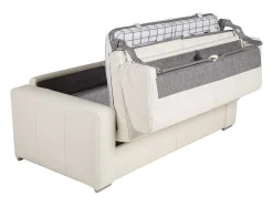 LINEA SOFA Slaapbank Met Matras-Driezits Slaapbank 100% Buffelleer Delectea Ii - Wit