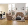 Vente-unique Set Zitbank + Fauteuil-Driezits, Tweezits Relaxbank En Relaxfauteuil Van Microvezel Hernani - Grijs