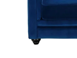 Vente-unique Driezitsbank-Driezitsbank Chesterfield - Fluweel - Koningsblauw