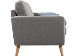 Vente-unique Scandinavisch-Driezitsbank Tatum Van Stof - Grijs