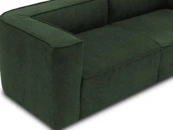 Vente-unique Designer Zitbank-Driezitsbank Van Donkergroene Stof Acace