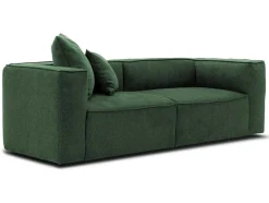 Vente-unique Designer Zitbank-Driezitsbank Van Donkergroene Stof Acace