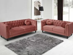 Vente-unique Charmant-Driezitsbank Van Fluweel Turner - Oudroze