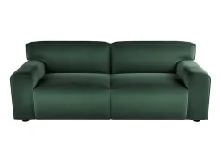 Vente-unique Stoffen Zitbank-Driezitsbank Van Groen Velours Otrano