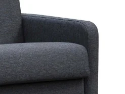 Vente-unique 2En 3-Zitsbank-Driezits-Expressbedbank Van Stof Tomaka - Antraciet