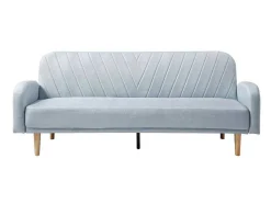 Vente-unique Scandinavisch-Driezitsslaapbank Van Lichtblauwe Stof Venafra