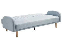 Vente-unique Scandinavisch-Driezitsslaapbank Van Lichtblauwe Stof Venafra