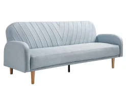Vente-unique Scandinavisch-Driezitsslaapbank Van Lichtblauwe Stof Venafra