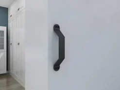 Vente-unique Schuifdeur-Dubbele Schuifdeur - 2 X H205 X L83 Cm - Mdf + Wit Pvc - Varin