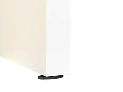 Vente-unique Schuifdeur-Dubbele Schuifdeur - 2 X H205 X L83 Cm - Mdf + Wit Pvc - Varin