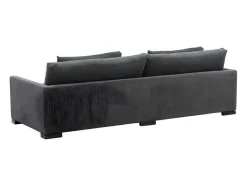 Vente-unique Modulair-Durham Bank 3 Persoons Fluweel Donkergrijs.
