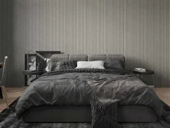 Vente-unique Wandpaneel-3D-Wandpaneel - 3,71 M - Grijs - Set Van 8 - Tatiana