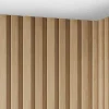 Vente-unique Wandpaneel-3D-Wandpaneel - 2,83 M - Natuurlijke Houtkleur - Set Van 8 - Flint