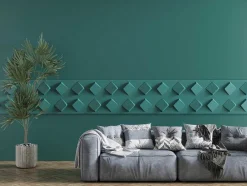 Vente-unique Wandpaneel-3D-Wandpaneel Om Te Beschilderen - Set Van 3M - Set Van 12 Stuks - Malton