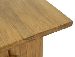 Vente-unique Eettafel-Eettafel 8 Plaatsen Van Teakhout - Kleur: Naturel - Lenida