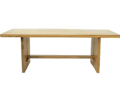 Vente-unique Eettafel-Eettafel 8 Plaatsen Van Teakhout - Kleur: Naturel - Lenida