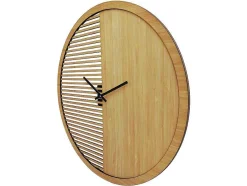 OZAIA Wandklok-Eigentijdse Wandklok Bossifa - D. 40 Cm - Natuurlijke Kleur