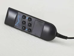 DREAMEA Elektrisch Relaxatiebed-Elektrisch Bed Bedbodem En Matras Met Latex Instap En Antracieten Stof Uranus Van - 2X80X200 Cm