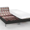 DREAMEA Elektrisch Relaxatiebed-Elektrisch Bed Bedbodem En Matras Latex-Instap Cassiopee Iii Van - Zwart - Motoren Okin - 2X80X200 Cm